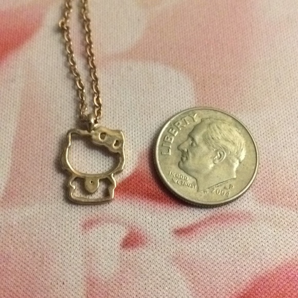 18k rose gold filled hello kitty necklace - Picture 5 of 6